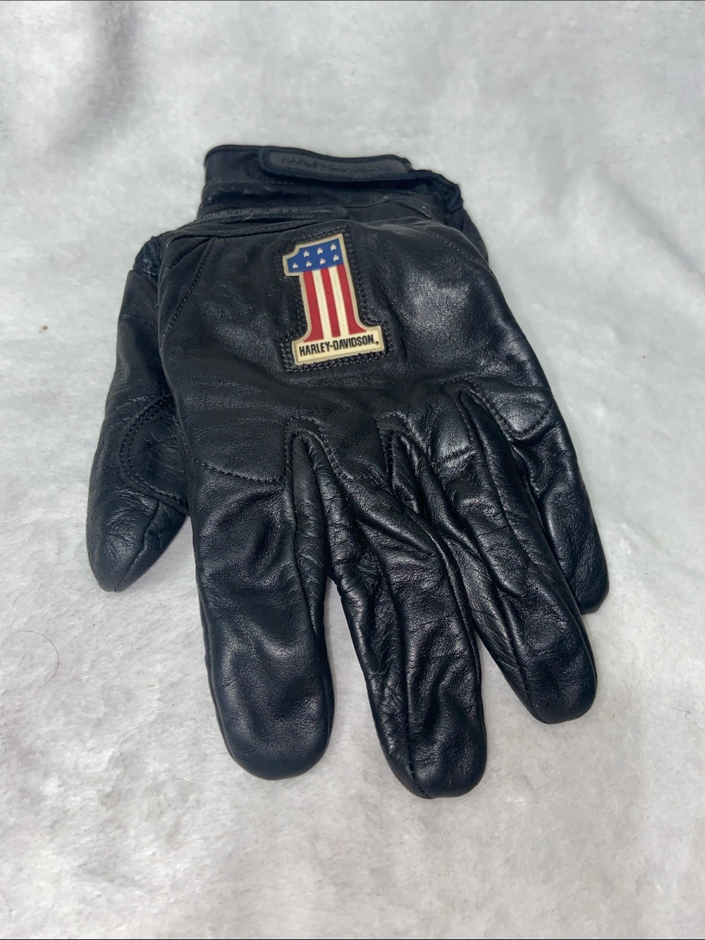 Harley-Davidson "#1 Logo" Leather Motorcycle Gloves